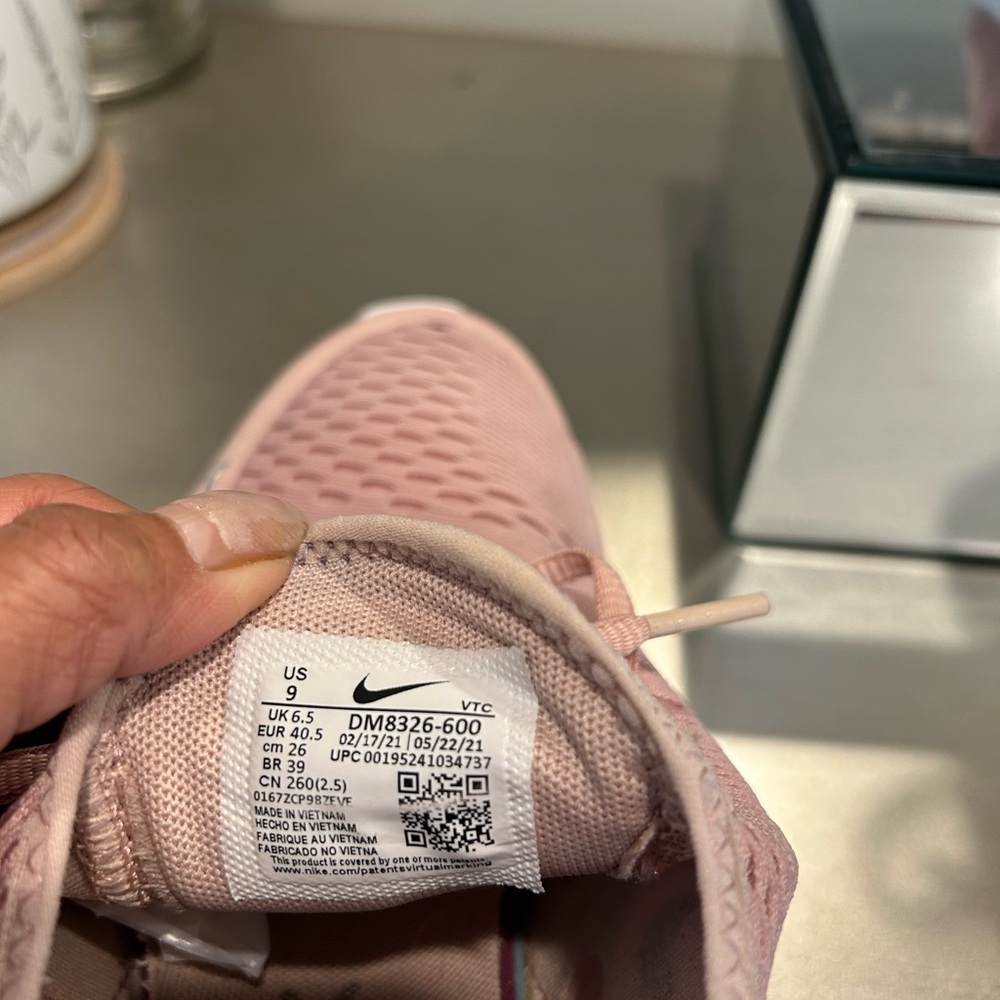 Nike Women's Air Max 270 Sneakers — Rose Pink and White - Picture 9 of 11